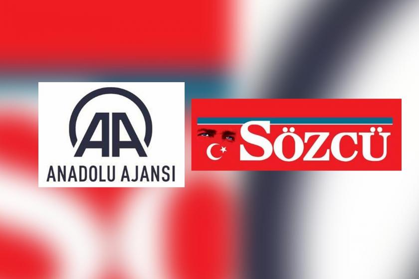 Anadolu Ajansı ve Sözcü gazetesi logoları