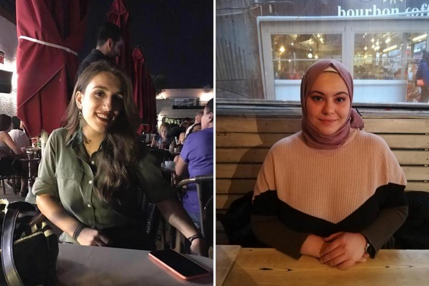 Hacettepe Üniversitesi Beytepe Kadın Yurtlarında kalan kadın öğrencilerden Nur Ertürk ve Büşra Kırmızı