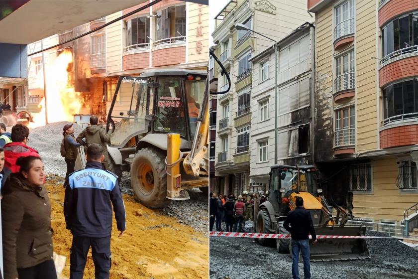 Esenyurt'ta doğal gaz patlaması nedeniyle çıkan yangın ve yangın sonrası