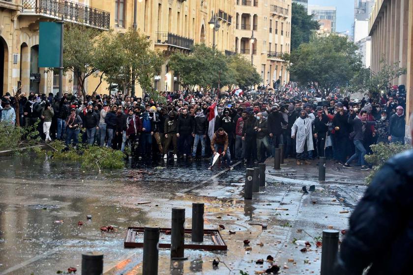 Lübnan'daki protestolardan