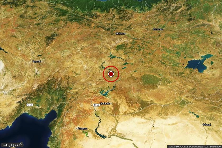 Malatya'da depremin olduğu bölge