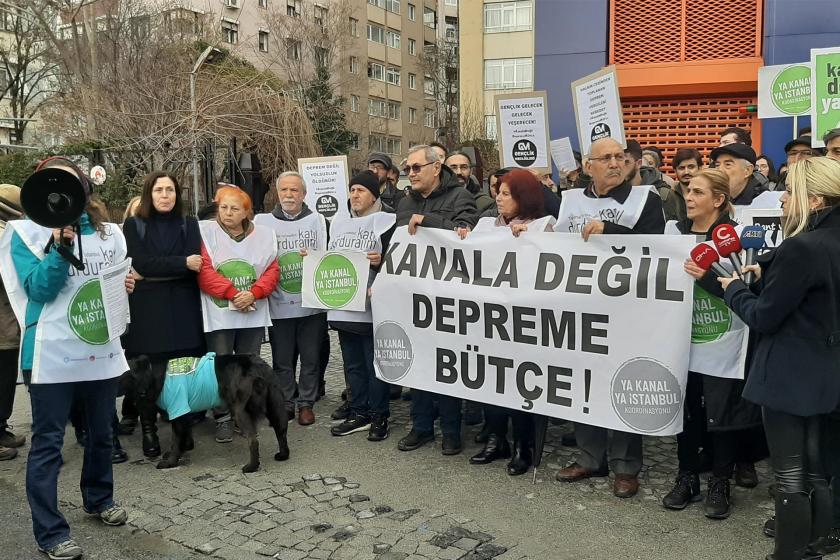 Ya Kanal Ya İstanbul Koordinasyonunun basın açıklaması