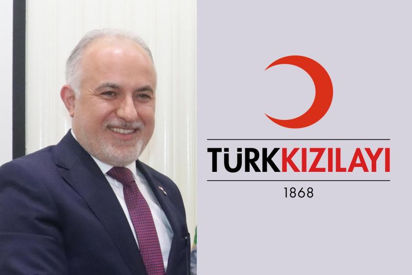 Kızılay Başkanı Kerem Kınık ve Kızılay logosu