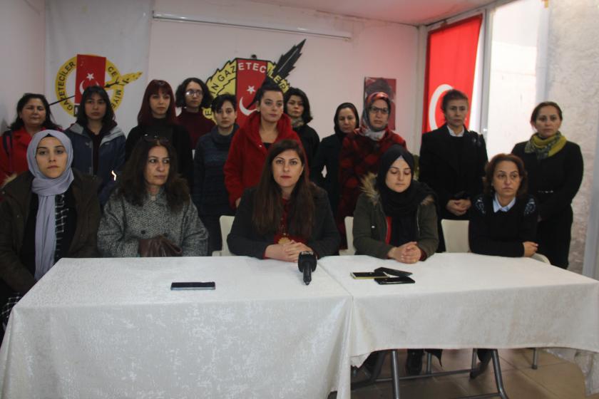 Mersin Kadın Platformu basın toplantısı