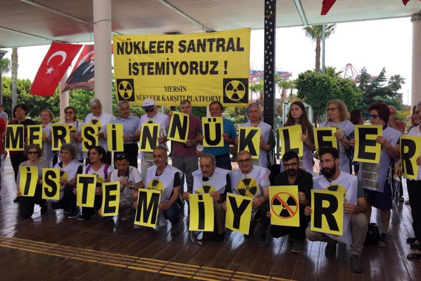 Mersin Nükleer Karşıtı Platform üyeleri 