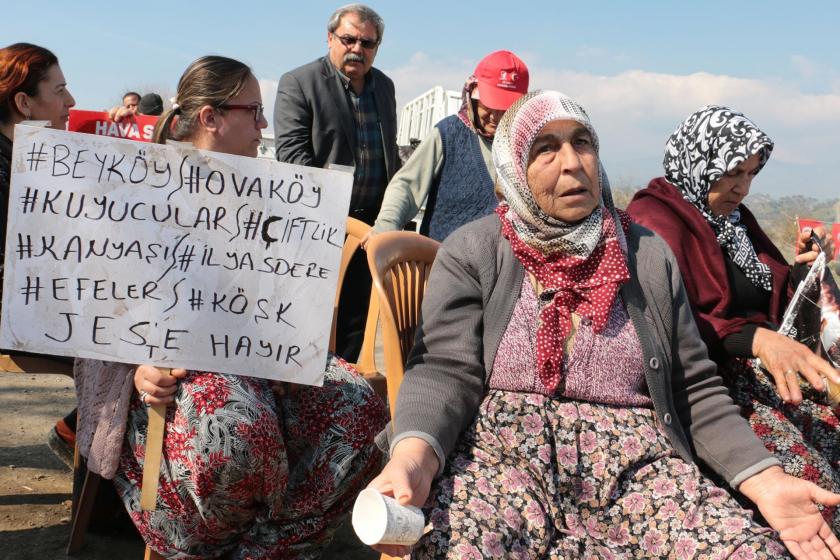 Aydın Efeler'de yapılmak istenen JES'e karşı köylüler mücadele ediyor.