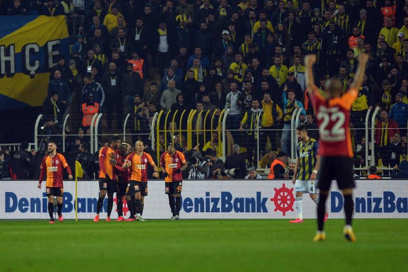 Galatasaraylı oyuncuların gol sevinci