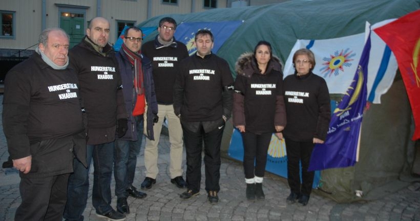 İsveç’te Süryaniler açlık grevinde