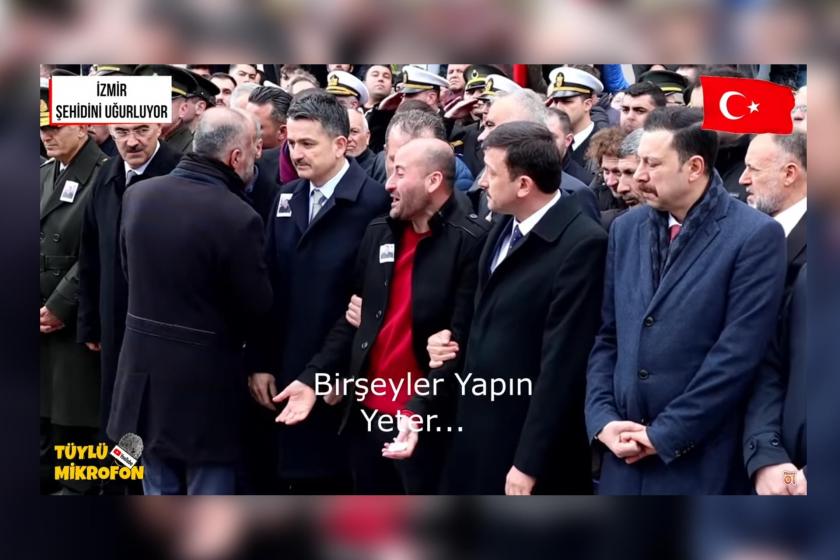 İdlib'de hayatını kaybeden Uzman Onbaşı Ahmet Alpaslan için düzenlenen cenaze töreninde Alpaslan'ın ağabeyi 'Artık kimse ölmesin, bir şeyler yapın' diye feryat etti.