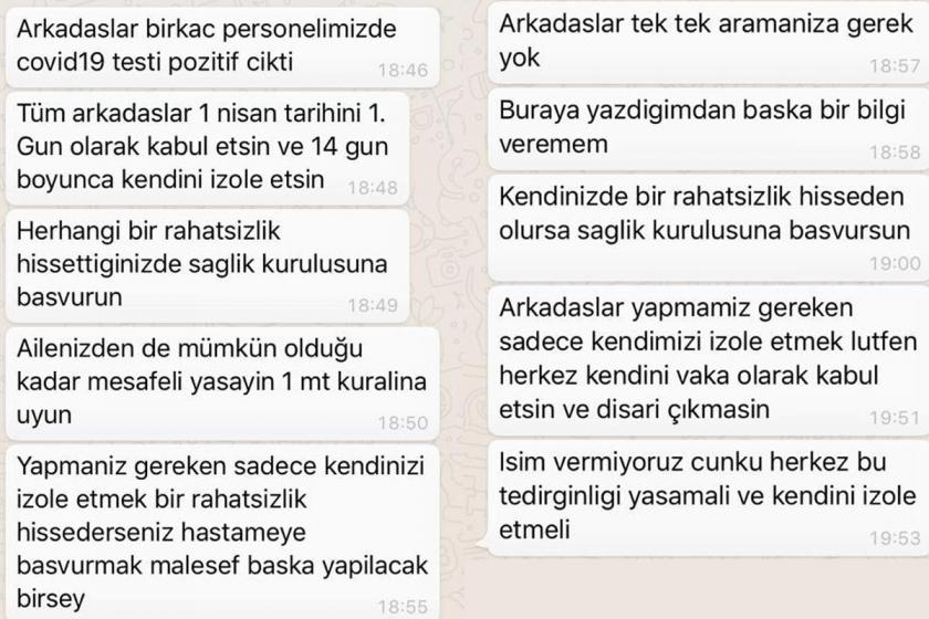 Buzlu Tekstil’de koronavirüs tespit edildi: İzole olun, ailenizden uzak durun