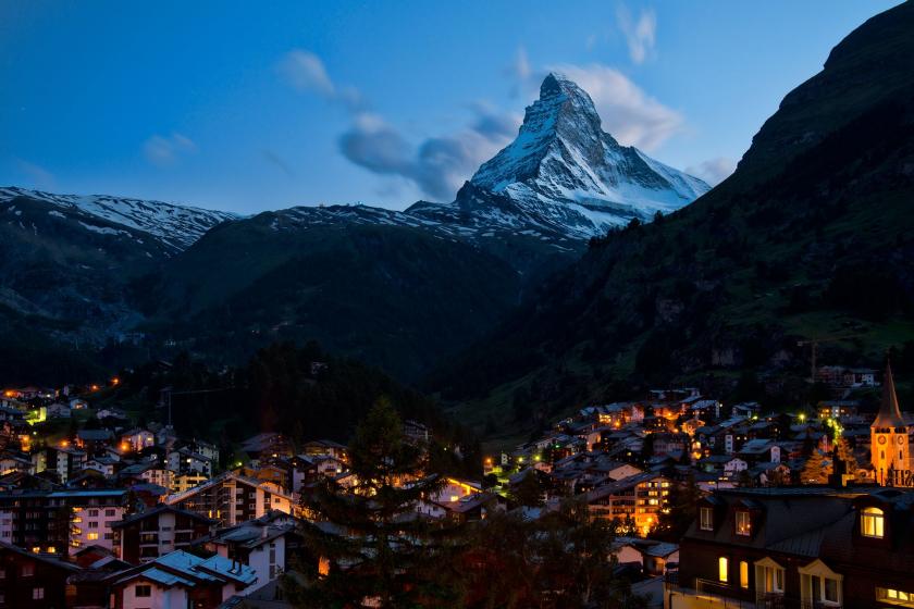 İsviçre'deki Zermatt kenti