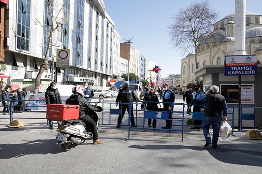 Trafiğe kapatılan cadde