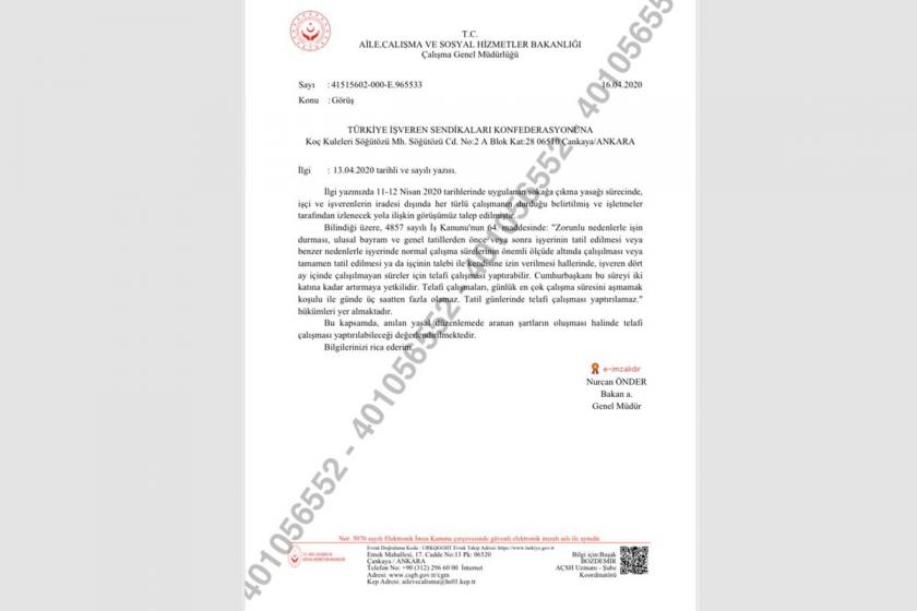Sokağa çıkmanın yasak olduğu günler için telafi çalışma yaptırılacak