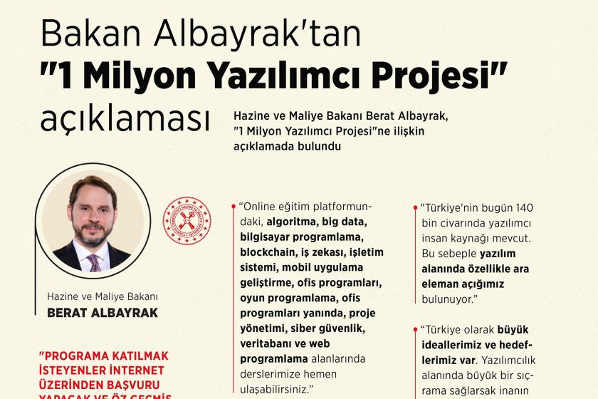 1 milyon yazılımcı projesinin broşürü