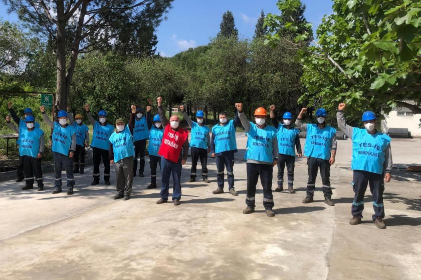 Yatağan Termik Santralinde işçiler 1 Mayıs'ı kutladı