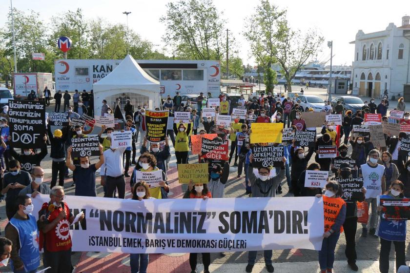 Soma Katliamı'nda yaşamını yitirenler İstanbul’da anıldı: Sizin "normaliniz" Soma