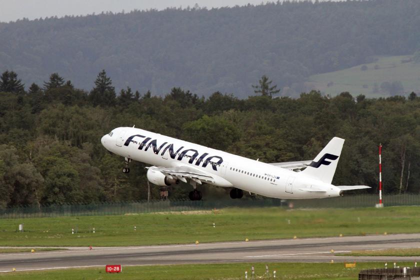 Finnair'e air uçak kalkış yaparken