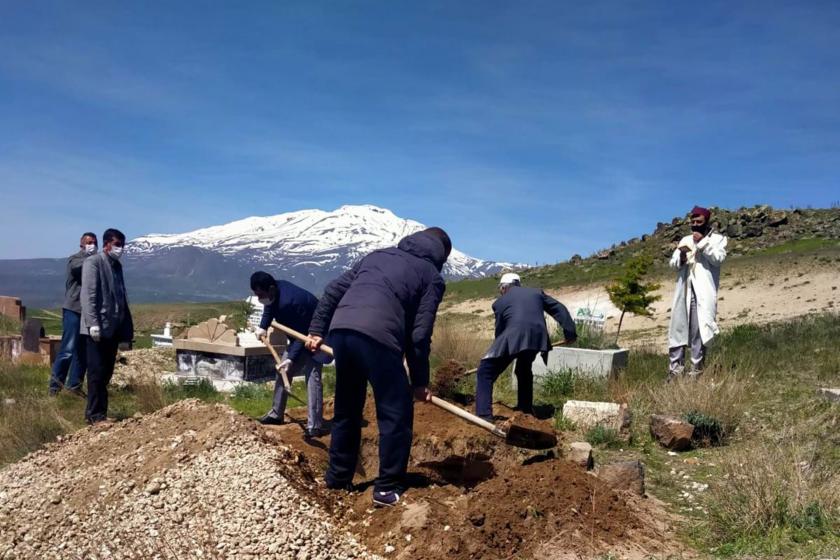 Muhbet Çiftçioğlu'nun cenazesi.