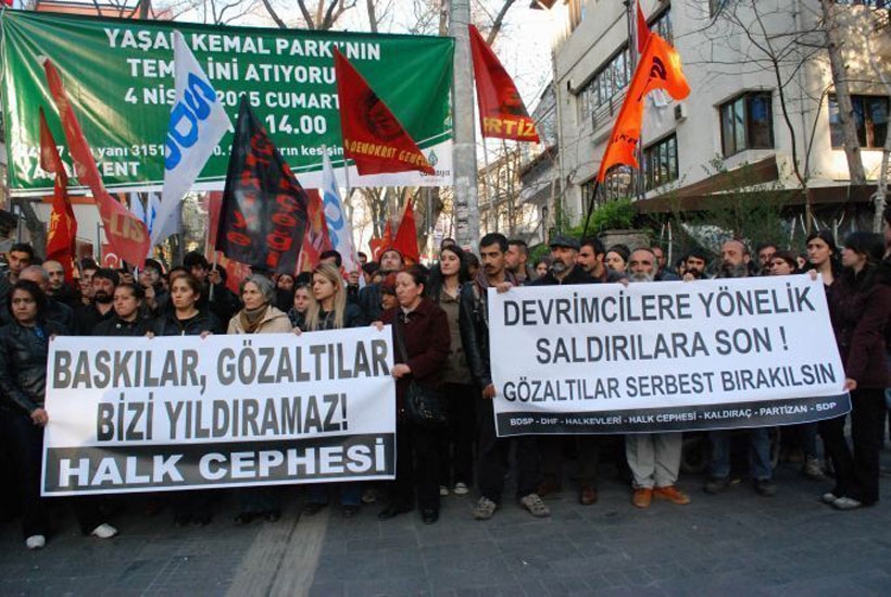 Ankara'da gözaltılar protesto edildi