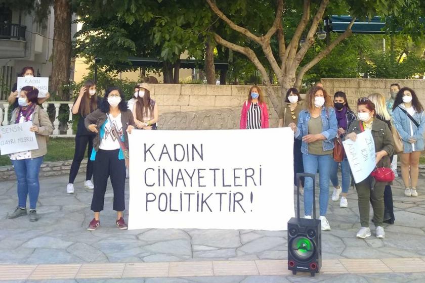 Muğla'da kadınlar öldürülen Zeynep Şenpınar için basın açıklaması yaptı.