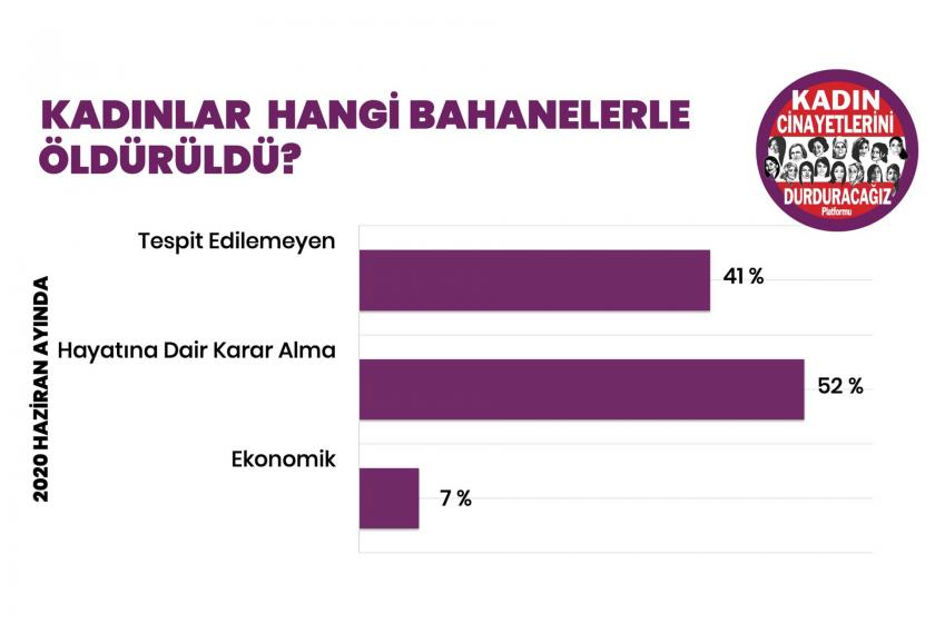 Kadın Cinayetlerini Durduracağız Platformunun hazırladığı grafik