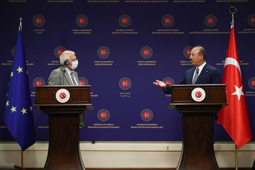 AB Yüksek Temsilcisi Borrell ve Mevlüt Çavuşoğlu basın toplantısı düzenledi