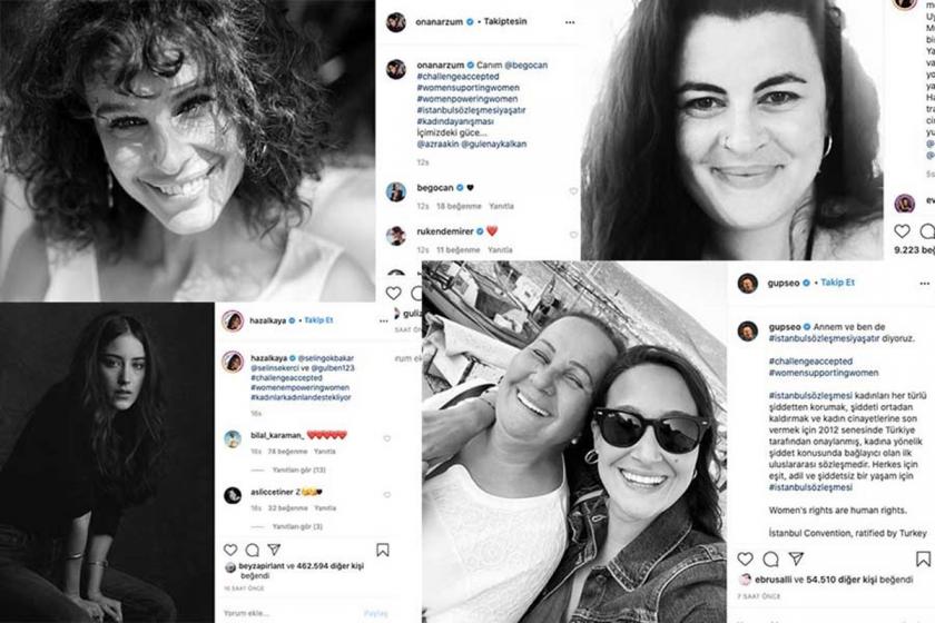 Arzum Onan, Rayka Kumru, Hazal Kaya ve Gupse Özay'ın Instagram paylaşımları.