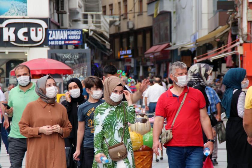 Rize'de sokaktan genel görünüm