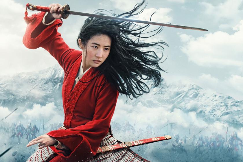 Mulan filmindeki kahraman kılıcyla.