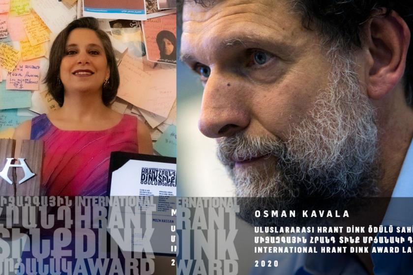 Mozn Hassan (solda), Osman Kavala (sağda)