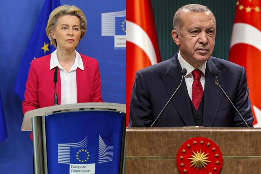 Cumhurbaşkanı Erdoğan, AB Komisyonu Başkanı von der Leyen ile görüştü