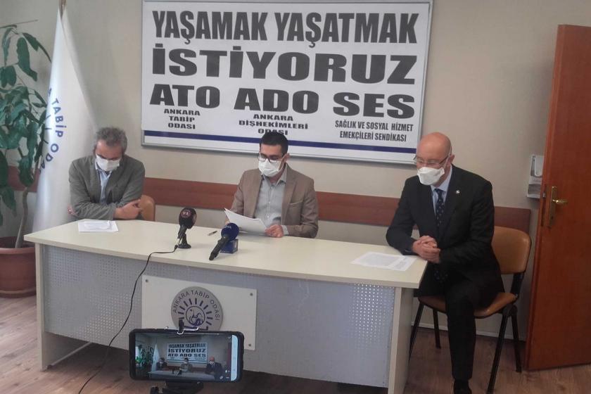 Ankara'da Kovid-19'a yakalanan sağlık çalışanı sayısı 1072 oldu