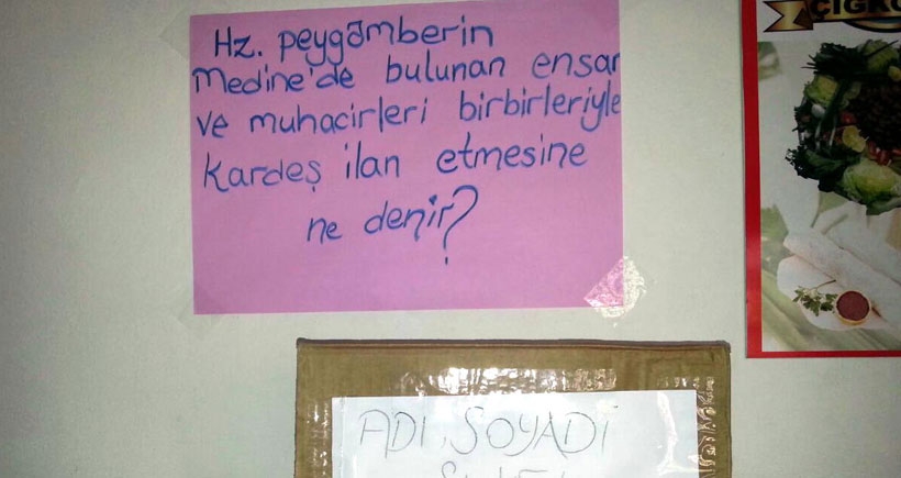 Lisede, kutlu doğum haftası soruları