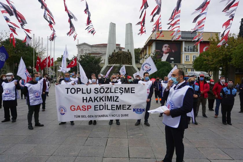 Bakırköy Belediyesi emekçileri toplu sözleşme eylemlerine devam etti
