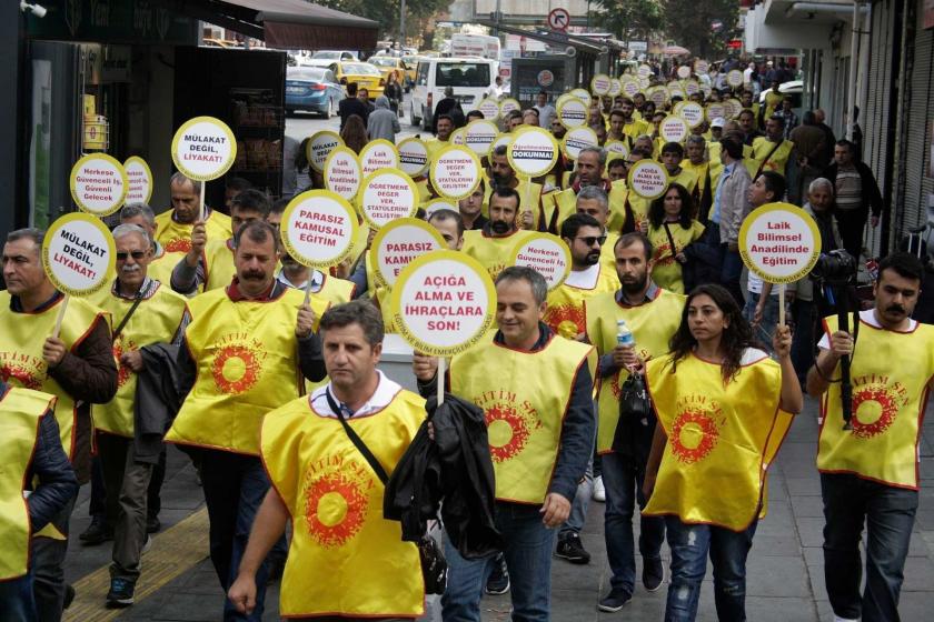 Eğitim Sen'lilerin yürüyüşü