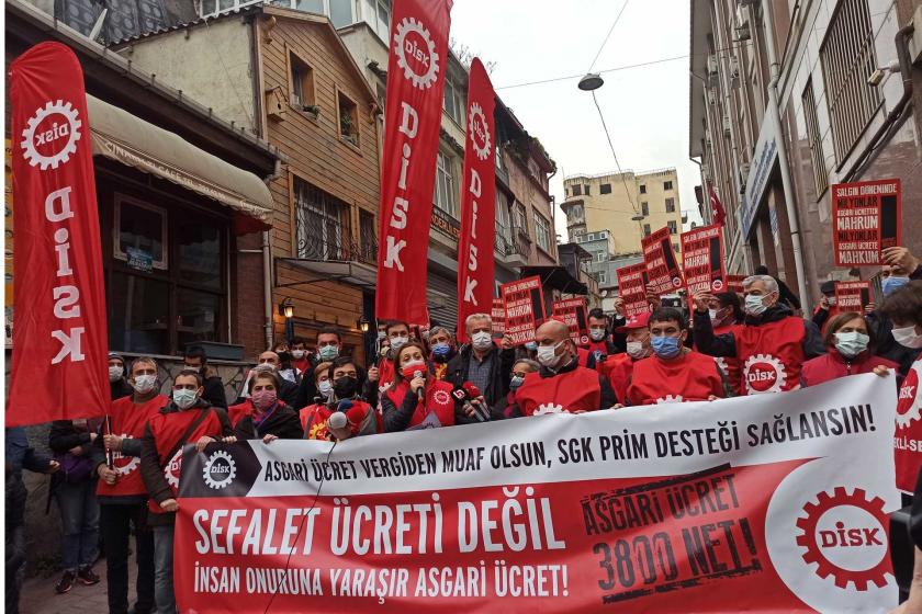 DİSK’ten 10 bölgede açıklama: Asgari ücretteki vergiyi sıfırlayın