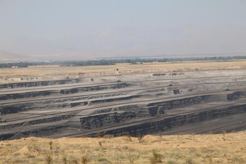 Heyelanın meydana geldiği santral bölgesi 