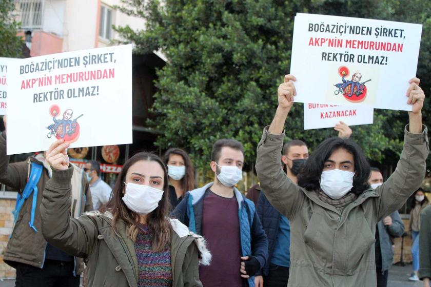 Çukuova Üniversitesi öğrencileri, Boğaziçi Üniversitesi öğrencilerine destek eylemi yaptı