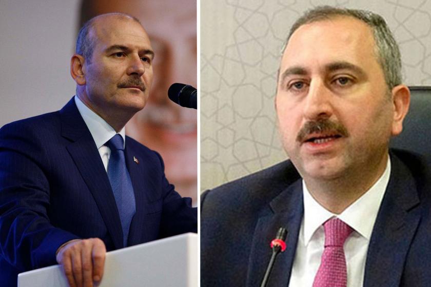 Süleyman Soylu (solda) ve Abdülhamit Gül 