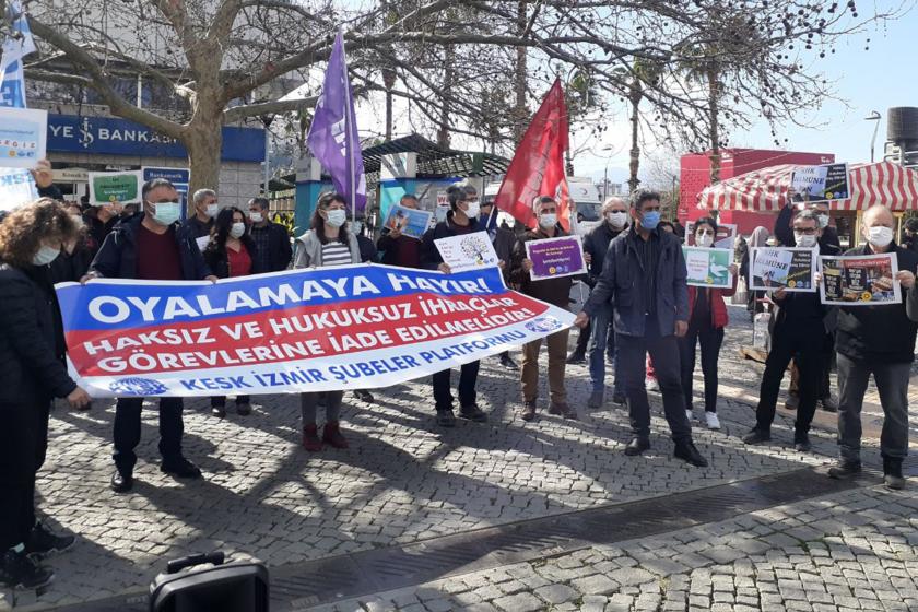 KESK İzmir Şubeler Platformu KHK’li ihraçların işe iadesini istedi
