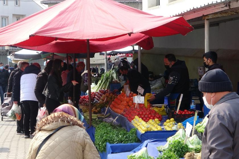 Keşan'da halk pazarı