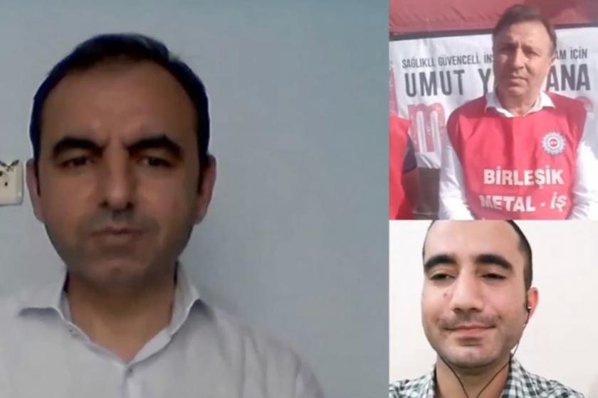EMEP Genel Başkanı Ercüment Akdeniz Baldur işçilerinin grev çadırına konuk oldu 