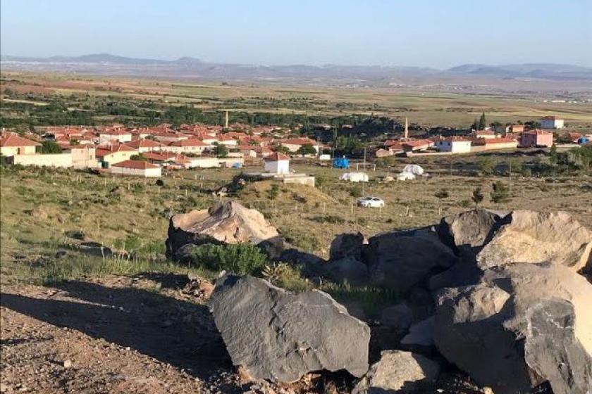 Nevşehir'in Hacıbektaş ilçesindeki bazalt ocağı