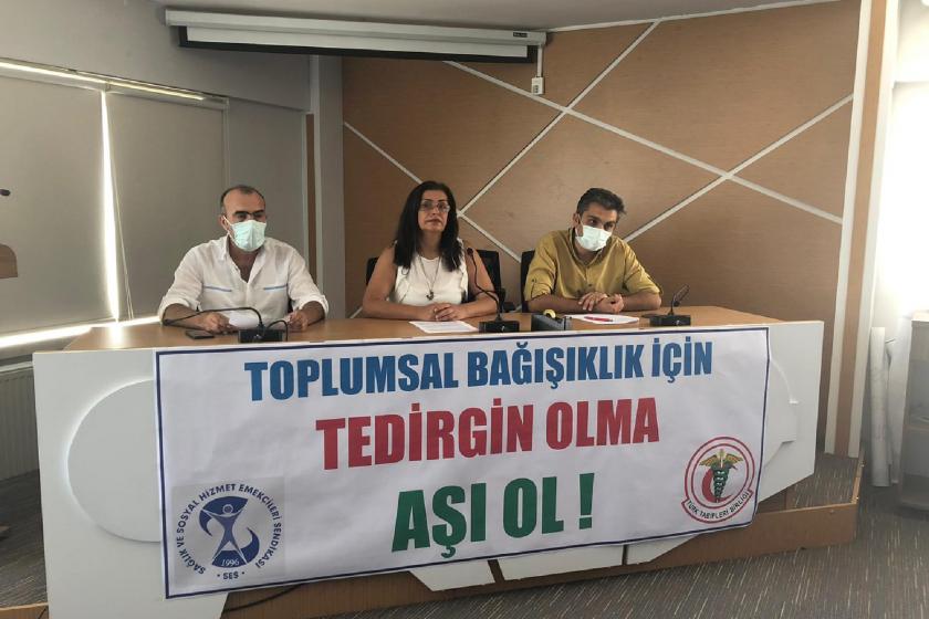 Sağlık emek ve meslek örgütleri: Toplumsal bağışıklık için tedirgin olma, aşı ol