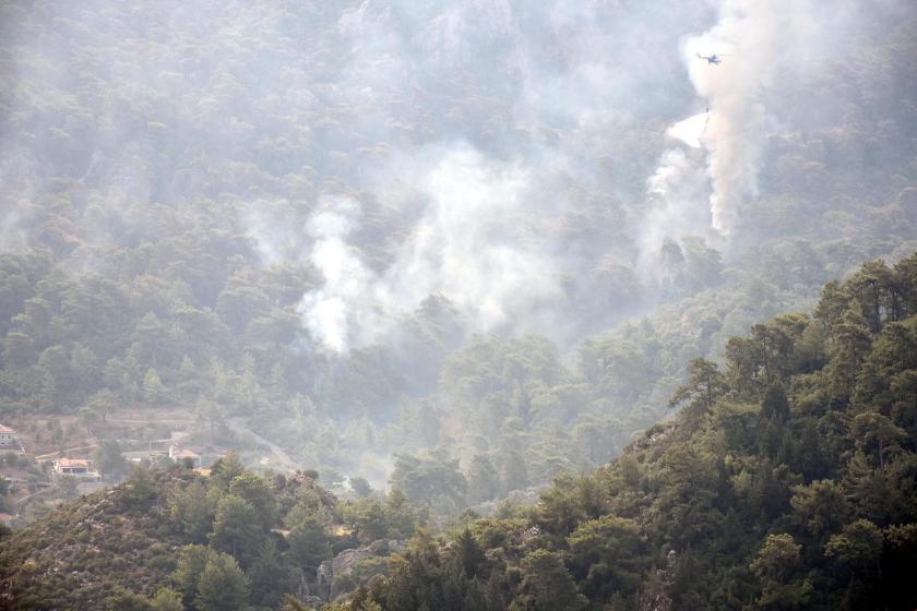 Muğla'nın Ula ilçesinde çıkan orman yangını söndürüldü