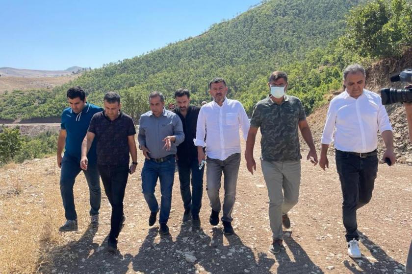 CHP heyeti Dersim'deki yangın bölgesinde