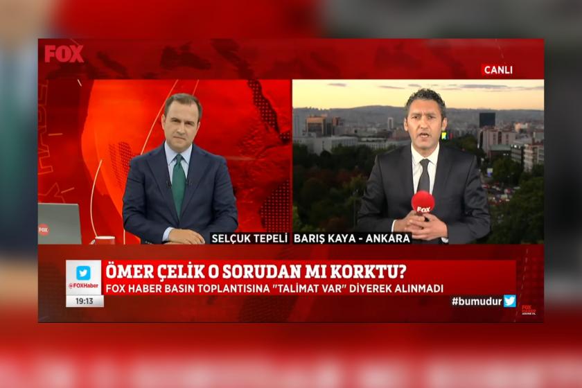 FOX Haber YouTube kanalında yayımlanan 'Ömer Çelik o sorudan mı korktu? 2 Eylül 2021 Selçuk Tepeli ile FOX Ana Haber' adlı videodan ekran alıntısı