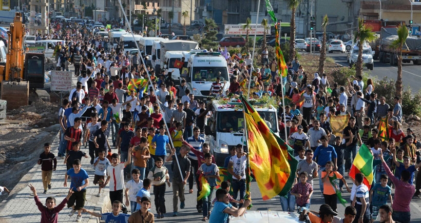 YPG/YPJ’lilerin cenazeleri Diyarbakır'a doğru yola çıkarıldı