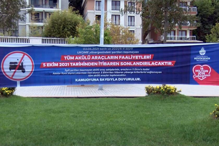 Adalarda akülü araç yasağı