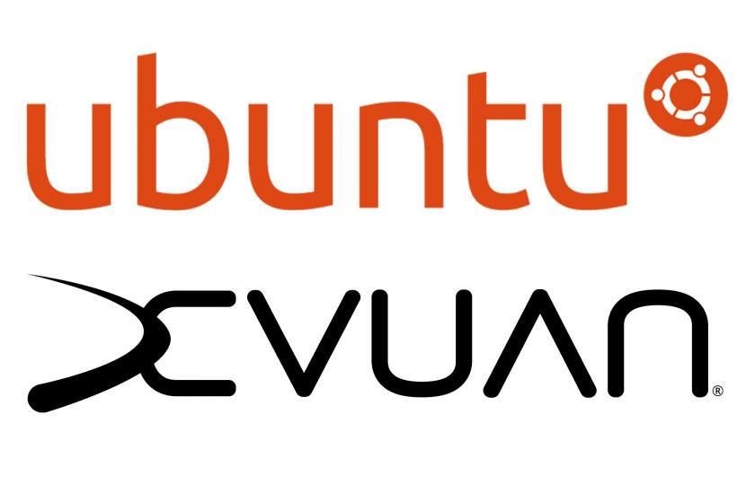 Ubuntu ve Devuan logoları